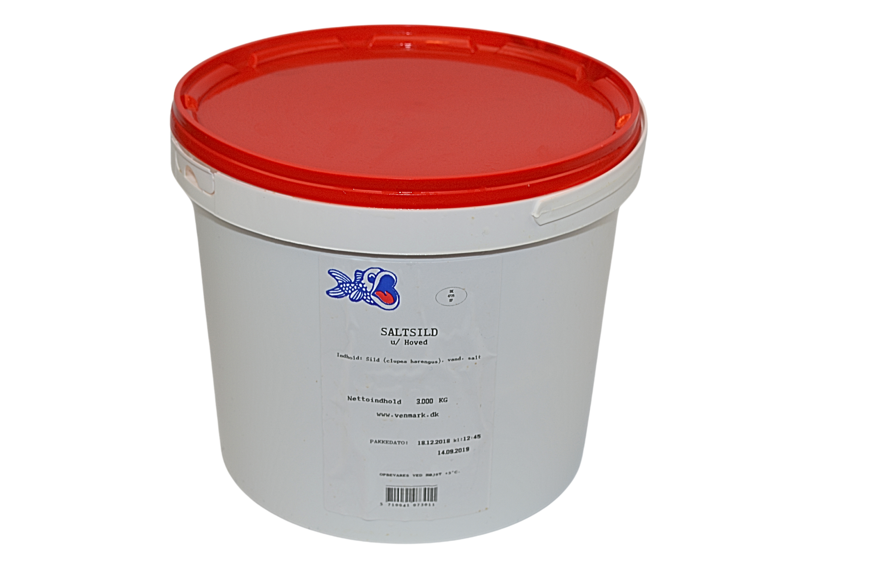 Saltsild i 5000/3000g. spand